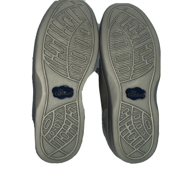 7M Dr Comfort Annie Tan Leather Lycra Diabetic Ortho Therapeutic Shoes Hook Loop - Picture 10 of 12